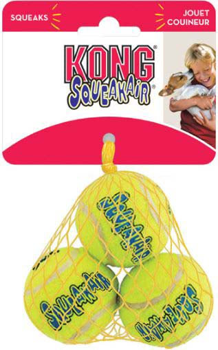 KONG Jucărie pentru câini Air Squeaker Tenis Ball 3 bucăţi - Maxi-Pet.ro