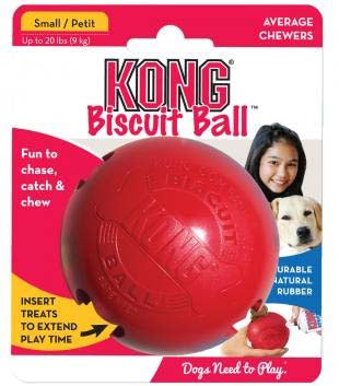 KONG Jucărie pentru câini Biscuit Ball Small, 13x10,5x7cm - Maxi-Pet.ro