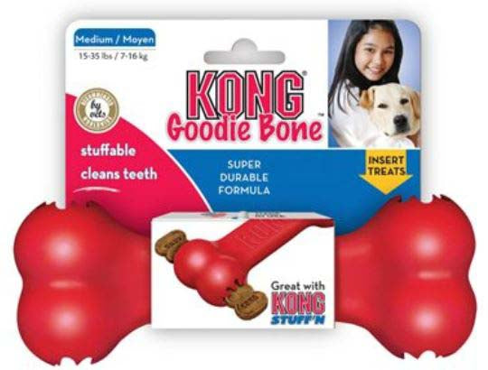 KONG Jucarie pentru caini Medium Goodie Bone, 17,78x4,45x13,97cm