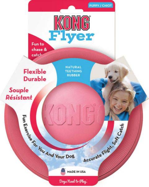 KONG Jucarie pentru catelusi, Puppy Flyer, S 19,05x2,54x24,77cm