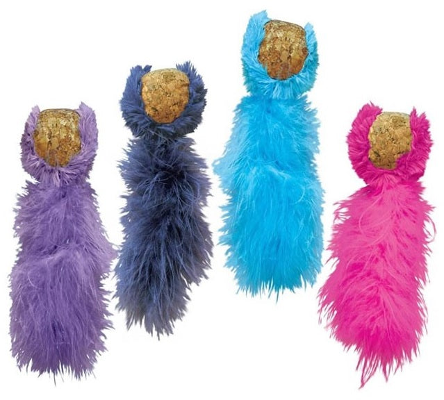 KONG Jucărie pentru pisici Cork Ball, diverse culori - Maxi-Pet.ro