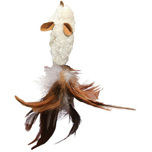 KONG Jucarie pentru pisici Feather Mouse , cu rezerva iarba pisicii