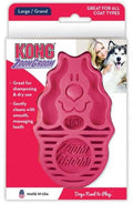 KONG Perie pentru câini Raspberry  ZoomGroom, Roz, L 10,16x3,81x16,84cm