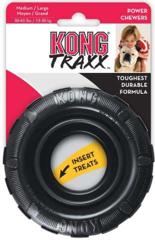 KONG Jucarie pentru caini, Extreme Traxx, M/L, 11,43x11,43x3,81cm