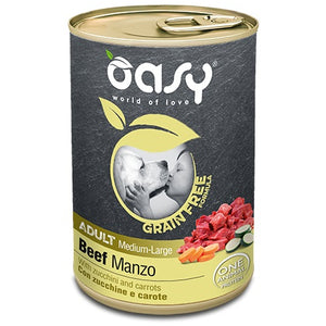 OASY Conserva pentru caini, Medium/Large, cu Vita, fara cereale 400g