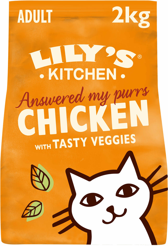 LILY'S KITCHEN Answered my purrs, hrana uscata pentru pisici, cu Pui/legume 2kg