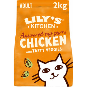 LILY'S KITCHEN Answered my purrs, hrana uscata pentru pisici, cu Pui/legume 2kg