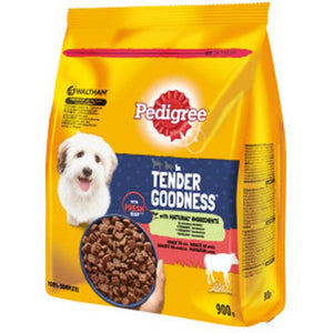 PEDIGREE Hrana uscata pentru caini adulti Tender Goodness, cu Vita/Legume 900g