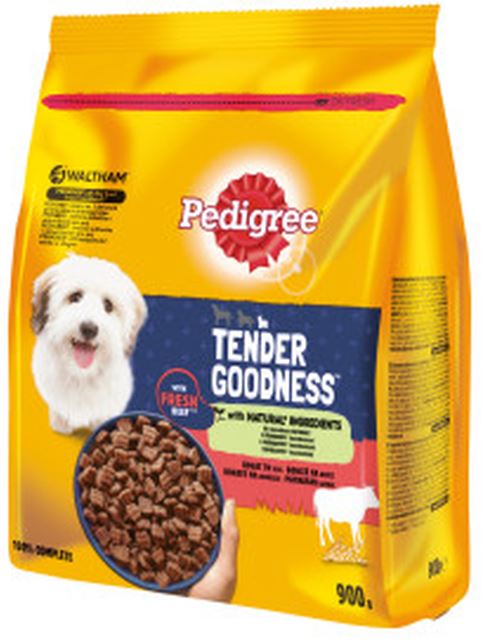 PEDIGREE Hrana uscata pentru caini adulti Tender Goodness, cu Vita/Legume 900g