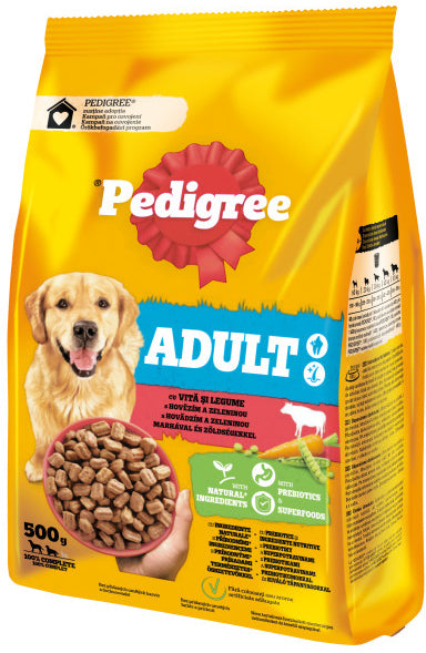 PEDIGREE Hrana uscata pentru caini Adult Talie Medie/Mare, cu Vita/Legume 