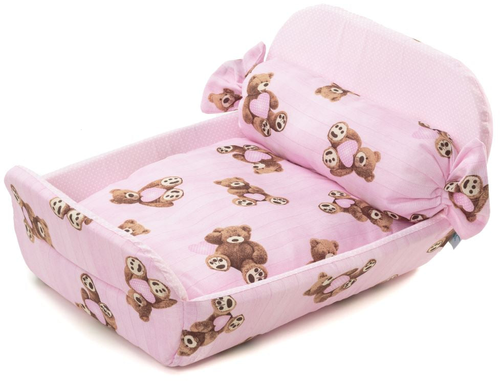 LEO PET Pat pentru căţei, model Ursuleţi, 45x60, Roz - Maxi-Pet.ro