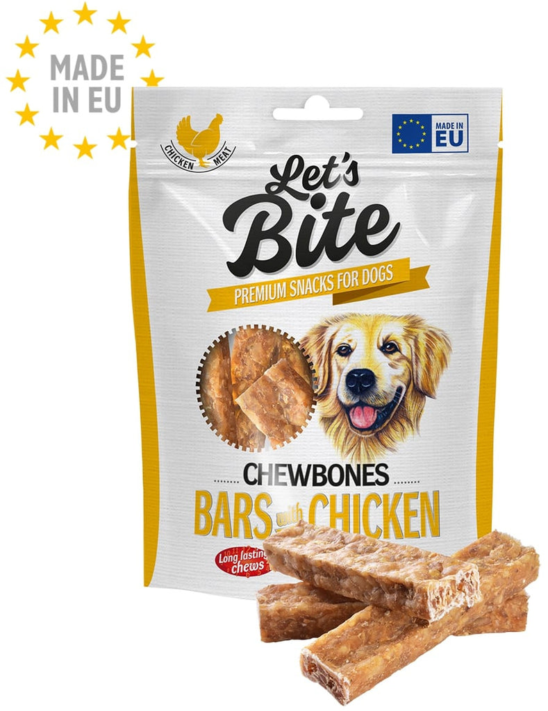 Lets Bite Chewbones - recompense pentru câini, batoane cu Pui 175g - Maxi-Pet.ro