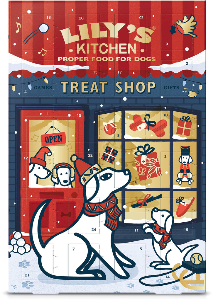 LILY'S KITCHEN Calendar Advent de Craciun - recompensa pentru caini 68g