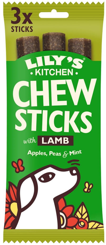 LILY'S KITCHEN Chew Sticks Recompensa pentru caini Miel 120g