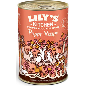 LILY'S KITCHEN Conserva pentru PUPPY, cu Pui, Cartofi si Morcovi 400g