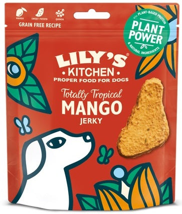 LILY'S KITCHEN Jerky Recompensa pentru caini Plant Power, cu Mango 70g