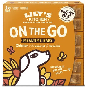LILY'S KITCHEN On the Go Hrana completa pentru caini, in drumetie, cu Pui 3x40g