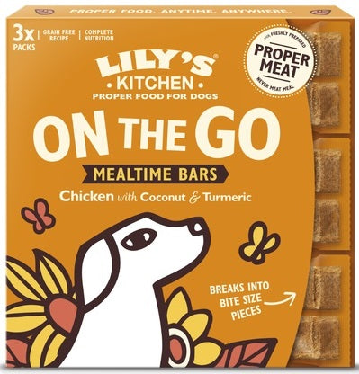LILY'S KITCHEN On the Go Hrana completa pentru caini, in drumetie, cu Pui 3x40g