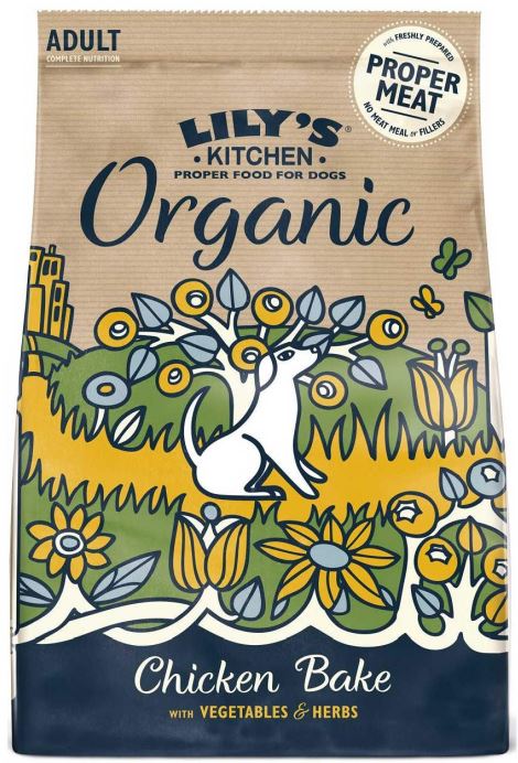 LILY'S KITCHEN Organic, pui cu legume si condimente, fara cereale
