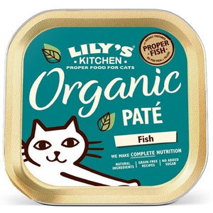 LILY'S KITCHEN Organic Pate pentru pisici, cu Peste, fara cereale 85g