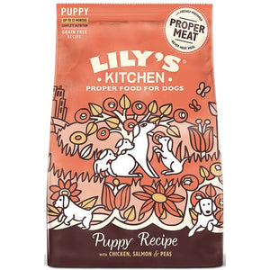 LILY'S KITCHEN PUPPY pui cu somon si mazare, fara cereale 