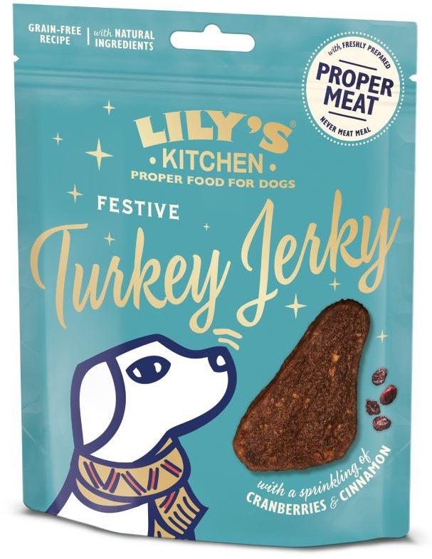 LILY'S KITCHEN Recompensa pentru caini, cu Curcan, editie de Craciun 70g