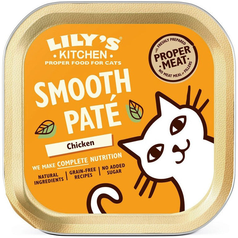 LILY'S KITCHEN Smooth Pate pentru pisici, cu Pui, fara cereale 85g