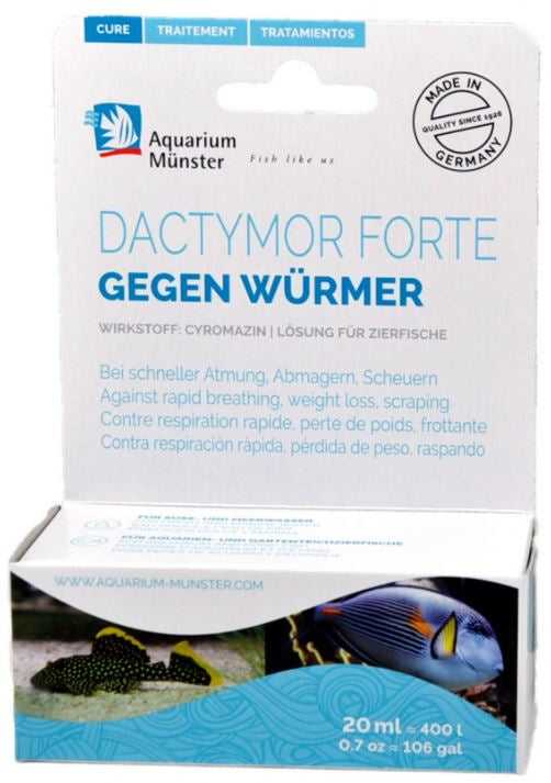 AQUARIUM MUNSTER Dactymor Forte 20ml pentru 400 l Fresh/Marin - Tratament