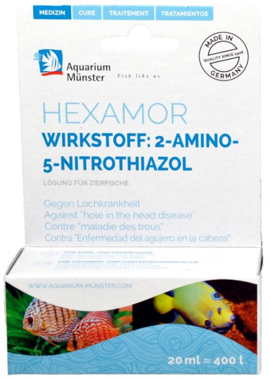 AQUARIUM MUNSTER Hexamor 20 ml for 400 l Fresh/Marin - Tratament
