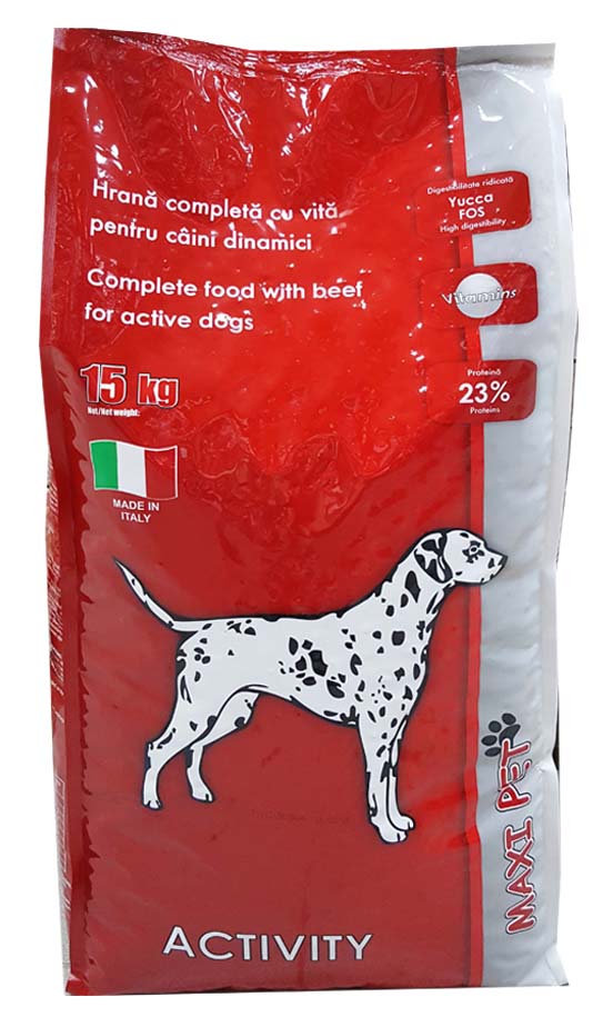 MAXI PET ACTIVITY Hrana uscata pentru caini adulti, cu Vita 3kg