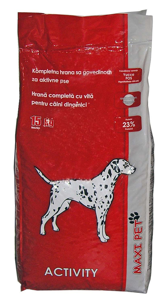 MAXI PET ACTIVITY Hrana uscata pentru caini adulti, cu Vita