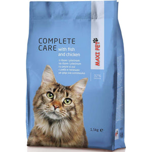 MAXI PET Complete Care Peste si Pui, hrana pentru pisici adulte 1,5kg