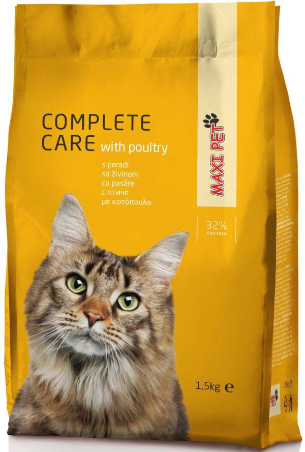 MAXI PET Complete Care Pui şi Legume, hrana pentru pisici adulte 1,5kg