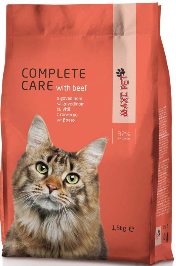 MAXI PET Complete Care Vita şi Legume, hrana pentru pisici adulte 1,5kg