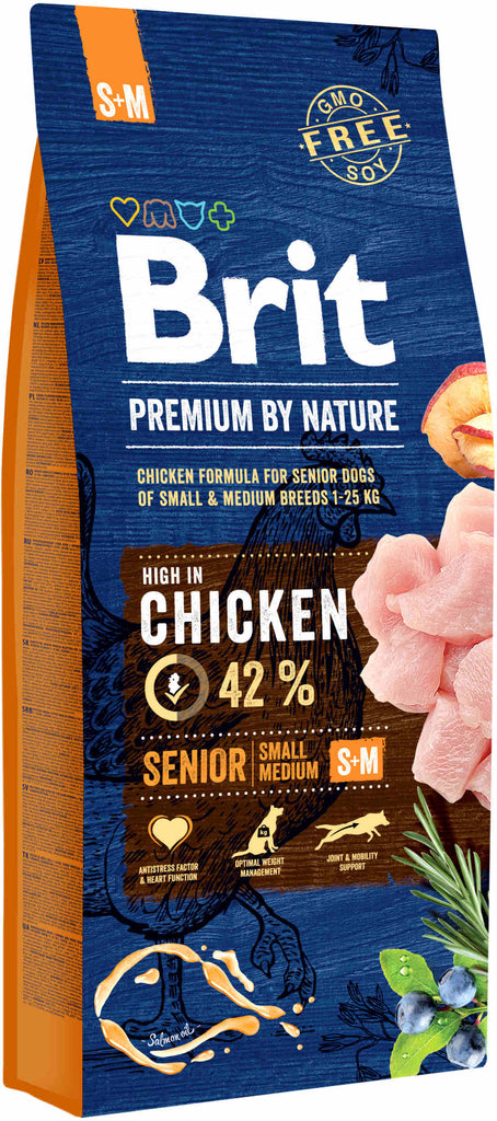 BRIT Premium by Nature SENIOR Small/Medium Breed 15kg