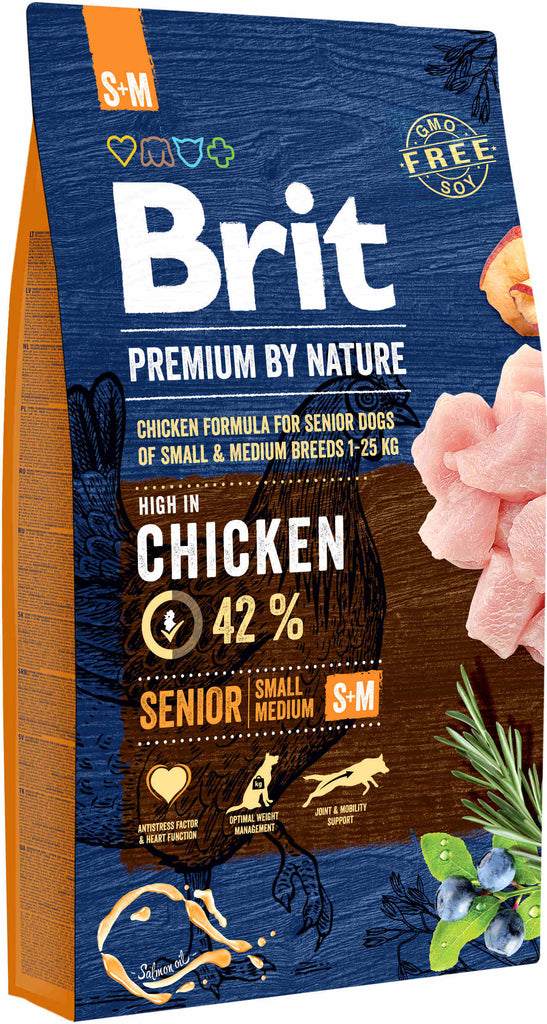 BRIT Premium by Nature SENIOR Small/Medium Breed 8kg