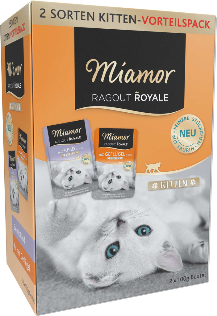 MIAMOR Ragout Pachet plicuri KITTEN, in gelatina 12x100g