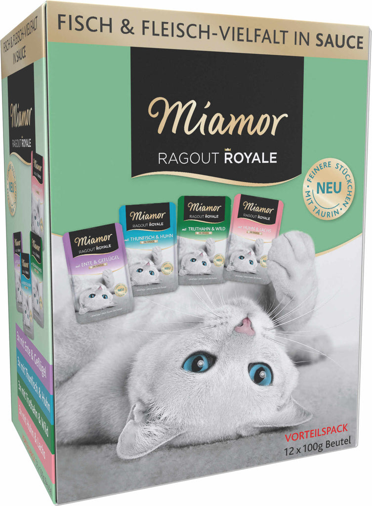 MIAMOR Ragout Pachet plicuri pentru pisici, in sos 12x100g