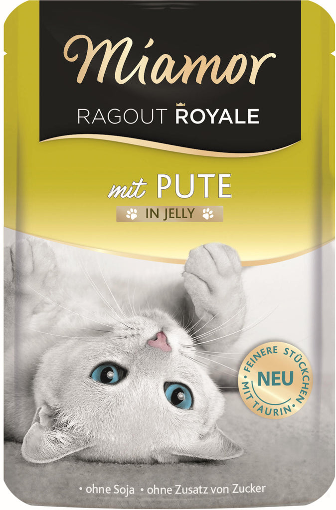 MIAMOR Ragout Plic pentru pisici, Curcan in gelatina 100g