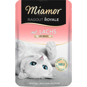 MIAMOR Ragout Plic pentru pisici, Somon in gelatina 100g