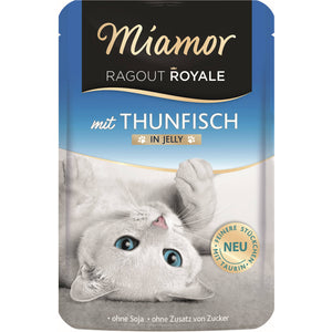 MIAMOR Ragout Plic pentru pisici, Ton in gelatina 100g