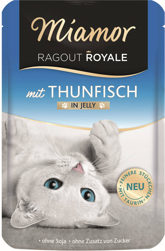 MIAMOR Ragout Plic pentru pisici, Ton in gelatina 100g