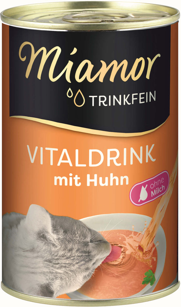 MIAMOR Vitality Drink Conserva pentru pisici, supa cu Pui 135ml