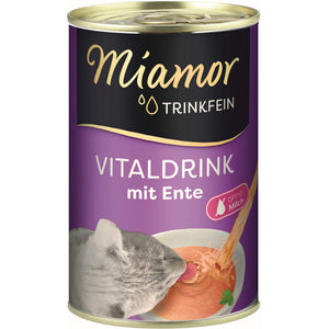 MIAMOR Vitality Drink Conserva pentru pisici, supa cu Rata 135ml