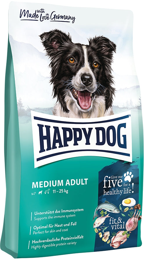 HAPPY DOG Supreme Fitt&Vital Adult Medium Pasare/Miel 12kg
