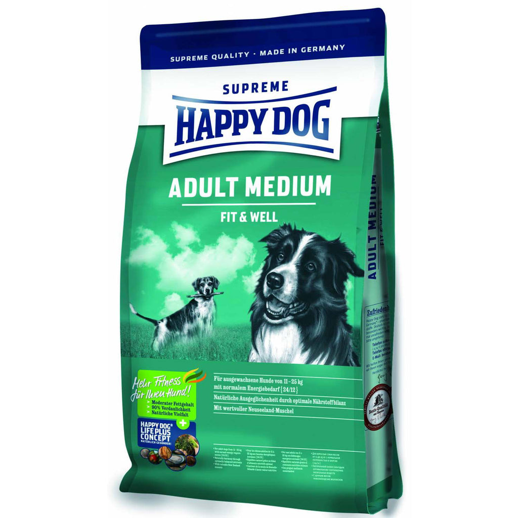 HAPPY DOG Supreme Fitt&Vital Adult Medium Pasare/Miel 