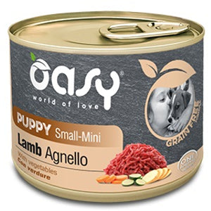 OASY Conserva pentru caini, PUPPY, Small/Mini, cu Miel, fara cereale 200g
