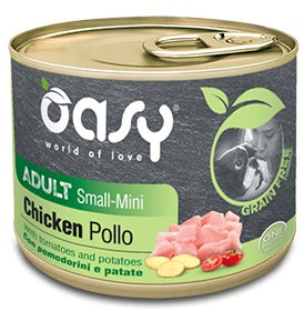 OASY Conserva pentru caini, Small/Mini, cu Pui, fara cereale 200g