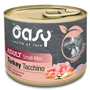 OASY Conserva pentru caini, Small/Mini, Curcan, fara cereale 200g