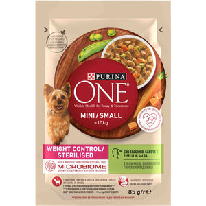 PURINA ONE Mini Plic hrana umeda pentru caini, Curcan/Morcov 85g